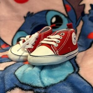Kids Red Canvas Sneakers